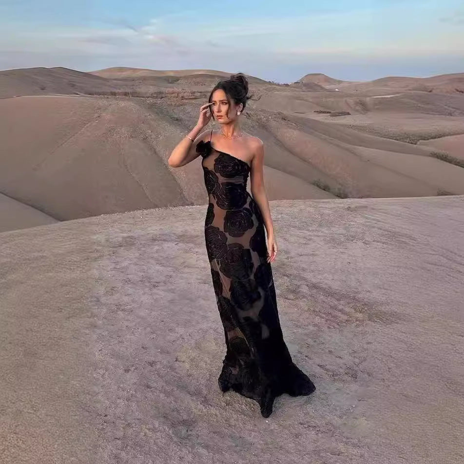 Robe Fleurie Épaule Nue