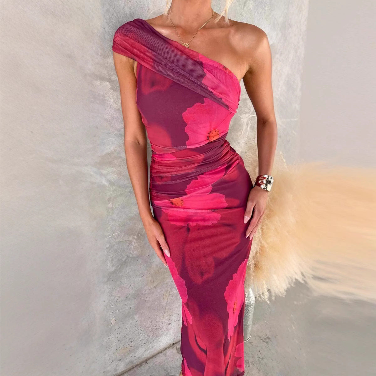 Robe Sexy à Carreaux Dos Nu