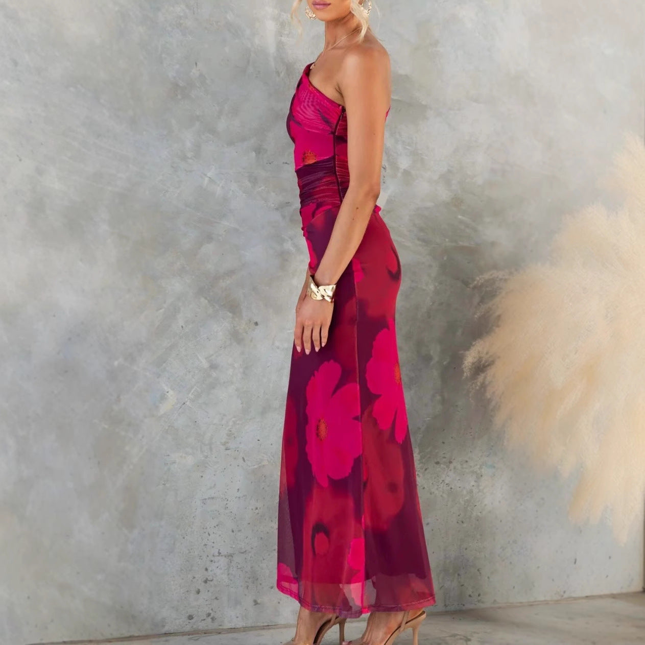 Robe Sexy à Carreaux Dos Nu