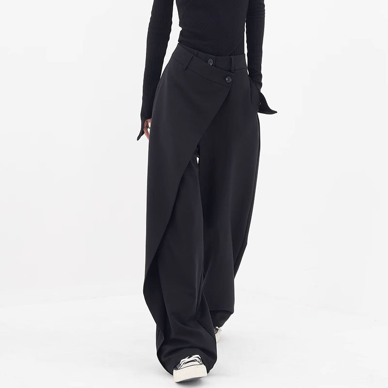 Pantalon Large Asymétrique Femme