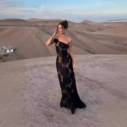 Robe Fleurie Épaule Nue